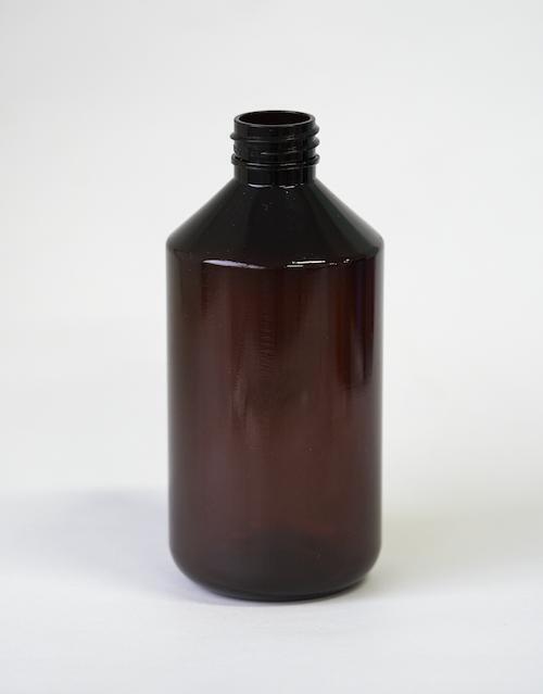 Botella de plástico PET Curazao | Color Ámbar | Capacidad: 400ml | Rosca: 28/410 / REF 1032N