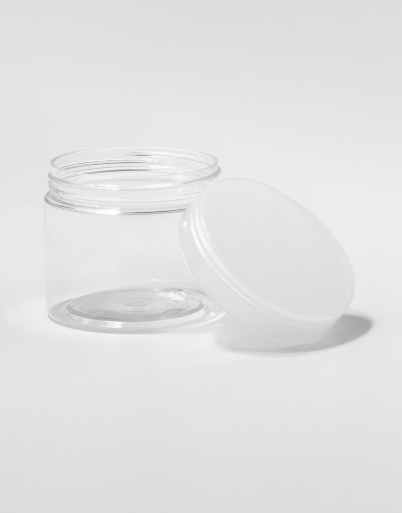 Tarro de plástico PET | Color Transparente |  Tapa Transparente | Capacidad: 50ml REF 1001