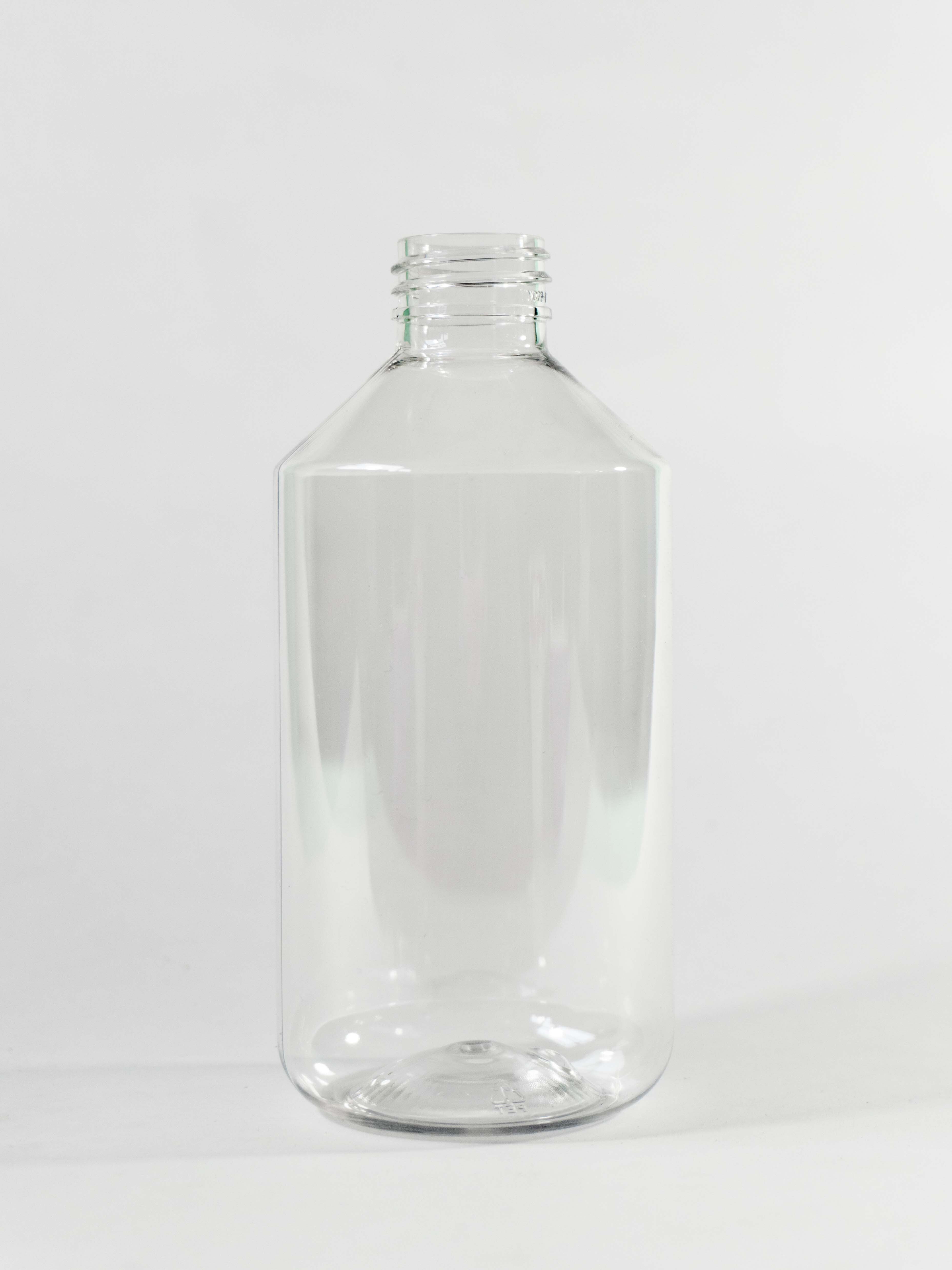 Botella de plástico PET Curazao | Color Transparente | Capacidad: 400ml | Rosca: 28/410 REF 1031N